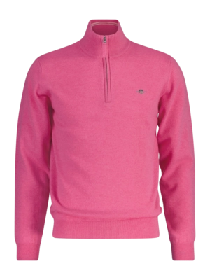 Trui GANT Men Superfine Lambswool Half Zip Candy Pink