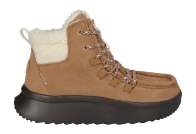 Boots HEYDUDE Damen Wendy Peak Apres Suede Cozy Chestnut/Black