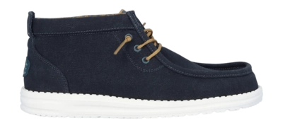 Chaussures HEYDUDE Homme Wally Mid Waxed Canvas Navy