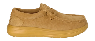 Chaussures HEYDUDE Homme Wally Confort Suede Golden Yellow