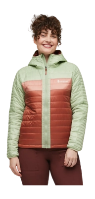 Jas Cotopaxi Women Capa Insulated Hooded Jacket Green Tea/Faded Brick 2024