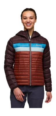 Jas Cotopaxi Women Fuego Down Hooded Jacket Coffee / Rusty