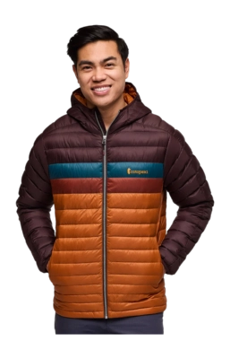 Jas Cotopaxi Men Fuego Down Hooded Jacket Coffee / Sienna