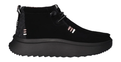 Instapper HEYDUDE Women Wendy Peak Hi Suede Black