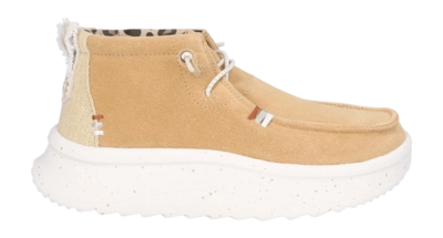 Instapper HEYDUDE Women Wendy Peak Hi Suede Tan