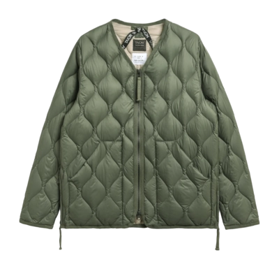 Veste Taion Unisexe Military V Neck W-Zip Down Olive