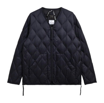 Jacket Taion Unisex Military V Neck W-Zip Down Navy