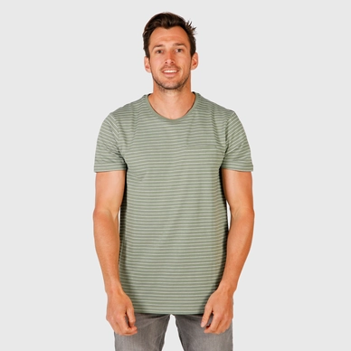 T-Shirt Brunotti Men Ben-Stripe Vintage Green