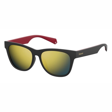 Zonnebril Polaroid PLD 6053/F/S Black Red Gold / Grey Gold Mirror Polarized