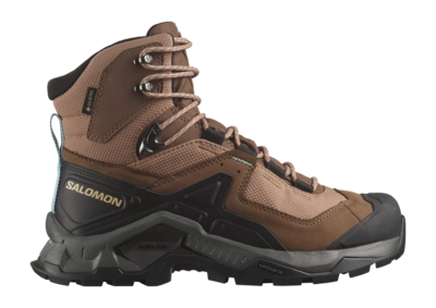 Walking Boots Salomon Women Quest Element GTX Mocha Mousse Pewter Marine Blue