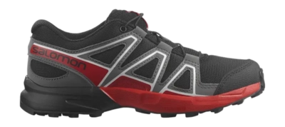 Wanderschuhe Salomon Speedcross Kinder Black Phantom High Risk Red