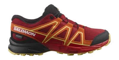 Wanderschuhe Salomon Speedcross CSWP Kinder Red Dahlie Red Orange Sharp Green