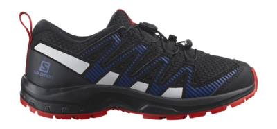 Trailrunning schoen Salomon Kids XA Pro V8 Black Lapis Blue Fiery Red