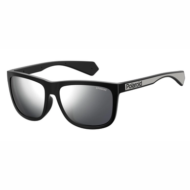 Sunglasses Polaroid PLD 6062/F/S Black / Grey Silver Flash Polarised MU