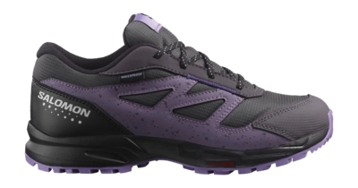 Wanderschuhe Salomon Outway CSWP Kinder Nine Iron Cadet Purple Heather
