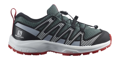 Trailrunning schoen Salomon Kids XA Pro V8 Stormy Weather Zen Blue Goji Berry