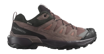 Walking Boots Salomon Women X Ultra 360 Leather GTX Cognac Peppercorn Black