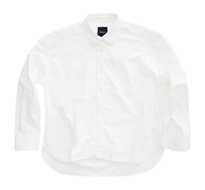 Chemise Tenue. Femme Vivian OS Boxy LS White