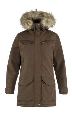 Coat Fjällräven Women Nuuk Parka Dark Oak