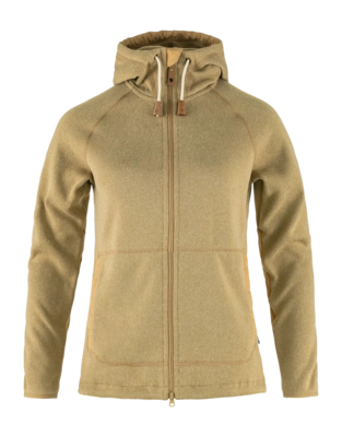 Zip Sweatshirt Fjällräven Women Övik Fleece Dune Beige