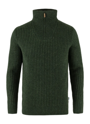 Jumper Fjällräven Men Övik Half Zip Knit Deep Forest