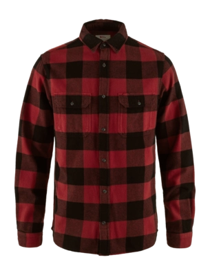 Shirt Fjällräven Men Övik Heavy Flannel Shirt Red Black