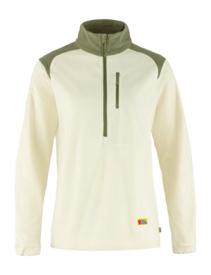 Jumper Fjällräven Women Vardag Lite Fleece Chalk White Light Olive