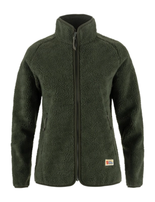 Sweatjacke Fjällräven Vardag Pile Fleece Damen Deep Forest