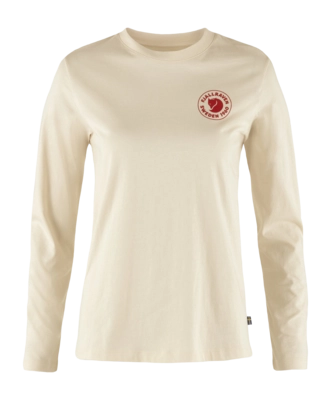 Langarmshirt Fjällräven 1960 Logo LS Damen Chalk White