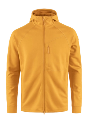 Zip Sweatshirt Fjällräven Men Abisko Grid Fleece Mustard Yellow