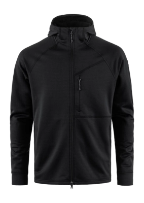 Zip Sweatshirt Fjällräven Men Abisko Grid Fleece Black