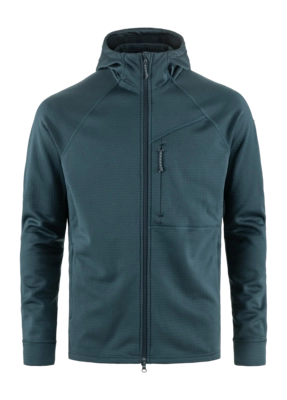 Zip Sweatshirt Fjällräven Men Abisko Grid Fleece Mountain Blue