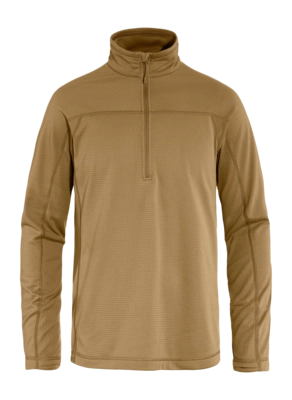Pull Fjällräven Homme Abisko Lite Fleece Half Zip Buckwheat Brown