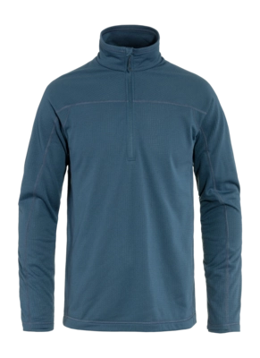 Pullover Fjällräven Abisko Lite Fleece Half Zip Herren Indigo Blue