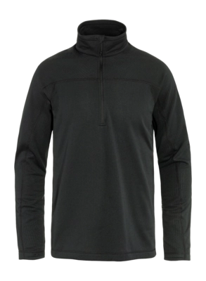 Pullover Fjällräven Abisko Lite Fleece Half Zip Herren Black
