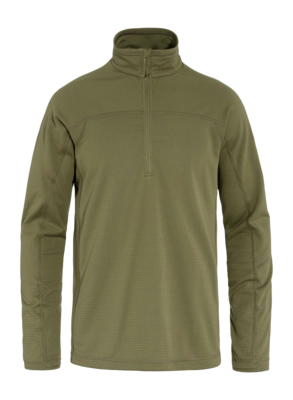 Pull Fjällräven Homme Abisko Lite Fleece Half Zip Green