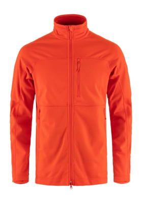 Sweatjacke Fjällräven Abisko Lite Fleece Herren Flame Orange