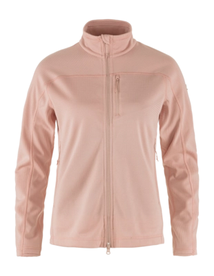 Sweatjacke Fjällräven Abisko Lite Fleece Damen Chalk Rose