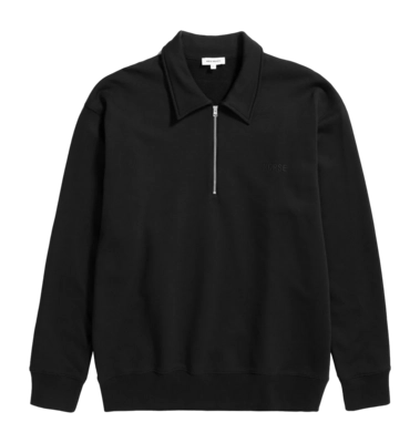 Half Zip Sweatshirt Norse Projects Men Ketel Relaxed Organic NORSE Logo Black