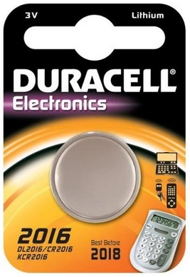 Batterij Duracell CR2016 (10 stuks)