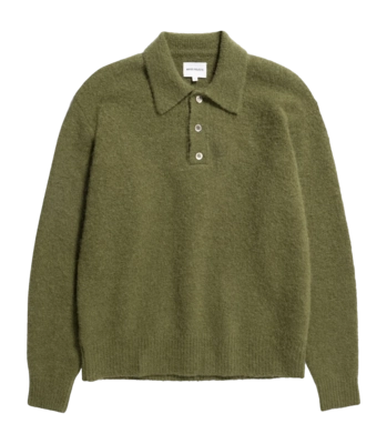 Polo Norse Projects Men Rasmus Relaxed Brushed Ivy Green