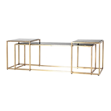 Bijzettafel By-Boo Ceaser 120 x 35 cm Gold (2-Delig)