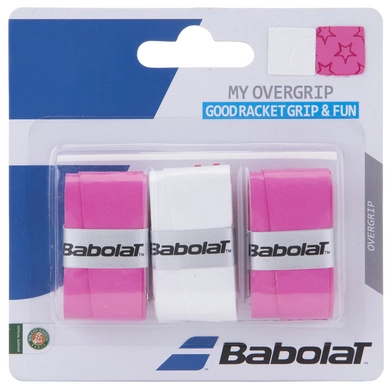 Overgrip Babolat My Overgrip X3 White Pink