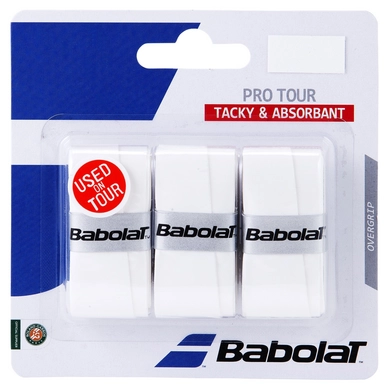 Overgrip Babolat Pro Tour X3 Weiß