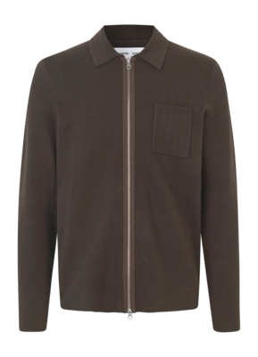 Gilet Samsoe Samsoe Men Guna X Zip Turkish Coffee