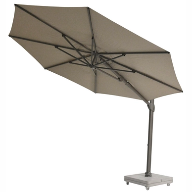 Parasol Max&Luuk Vince Anthracite Taupe Ø350 cm