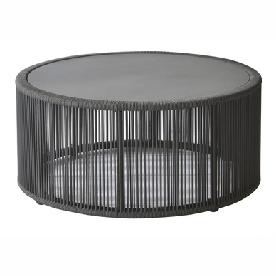 Loungetafel Borek Lagos Alu Antraciet Donkergrijs Ø 81 x 36,5 cm
