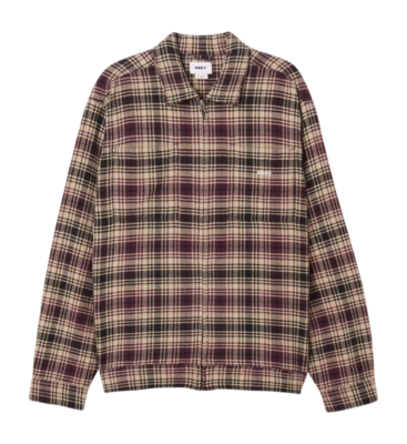 Shirt Jacket Obey Men Alton Zip Black Multi