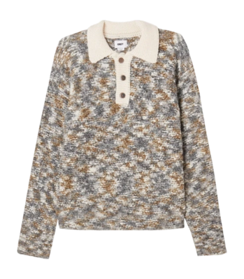 Pull Polo Obey Homme Reuben Grey Multi