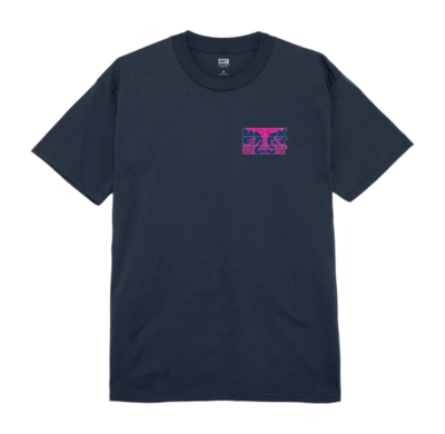 T-Shirt Obey Men Brick By Brick Navy